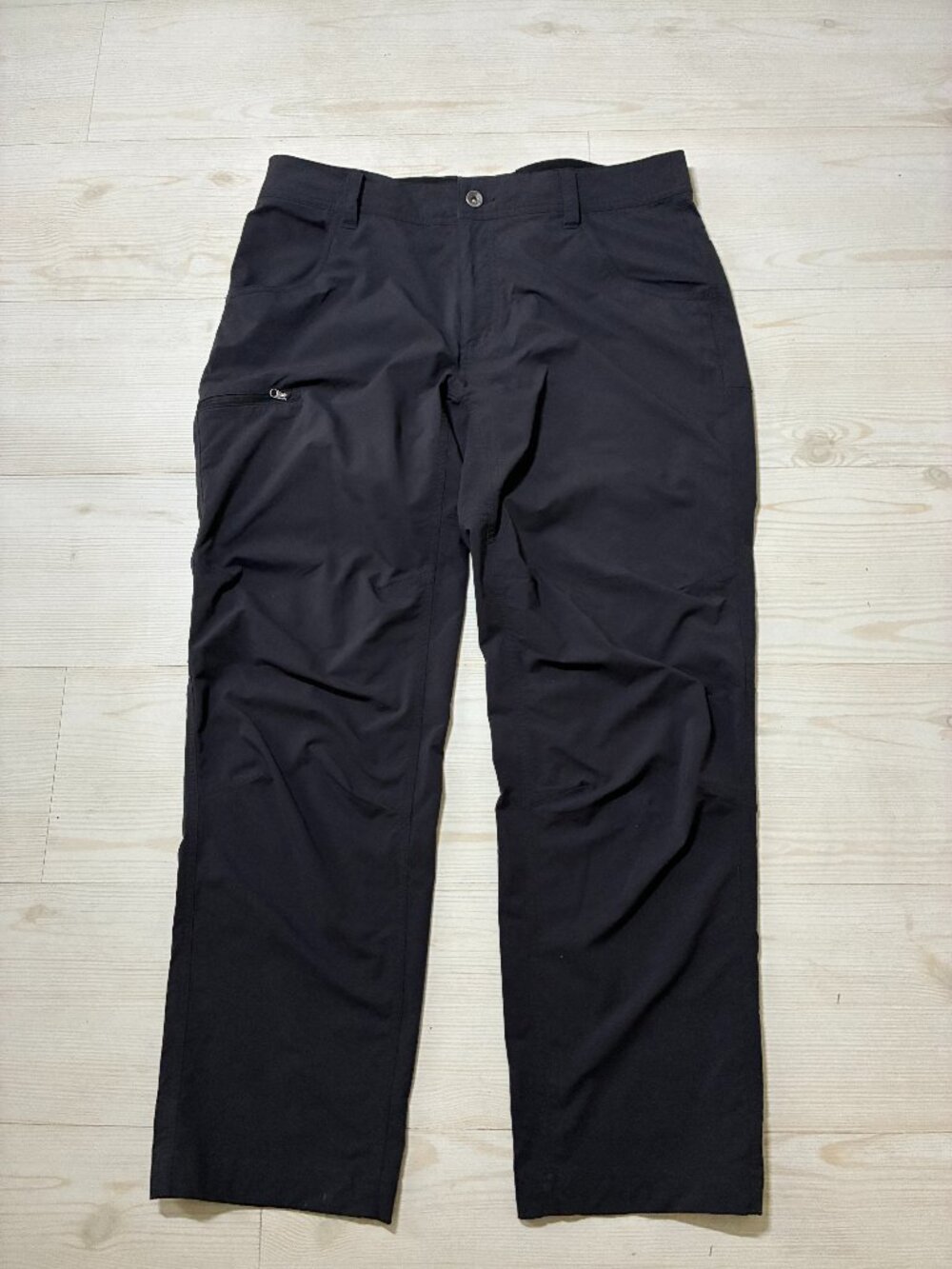 Marmot Men's Hiking Pants Size 34x30 Black Nylon Stretch Trail Outdoor
